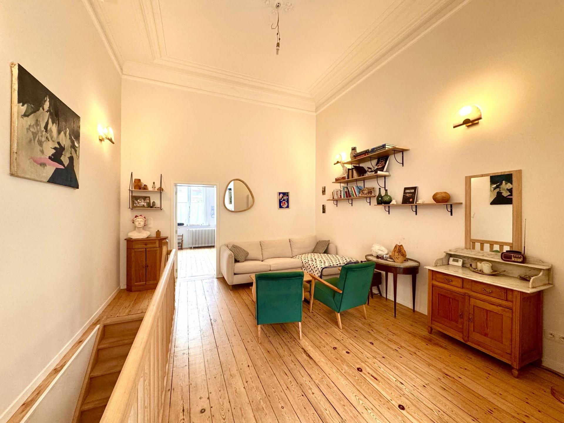 Superbe duplex en rez-de-chaussée avec jardin